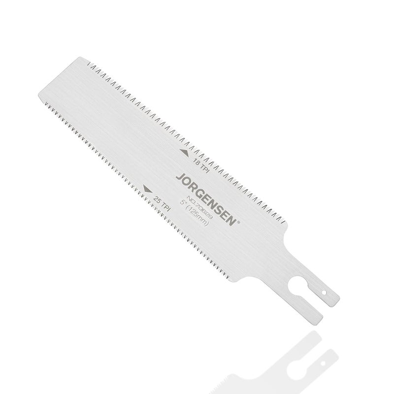 Jorgensen Replacement Blade for 5 inch Pro Double Edge Flush Cut Saw, 18/25 TPI SK5 Flexible Blade - Image 1